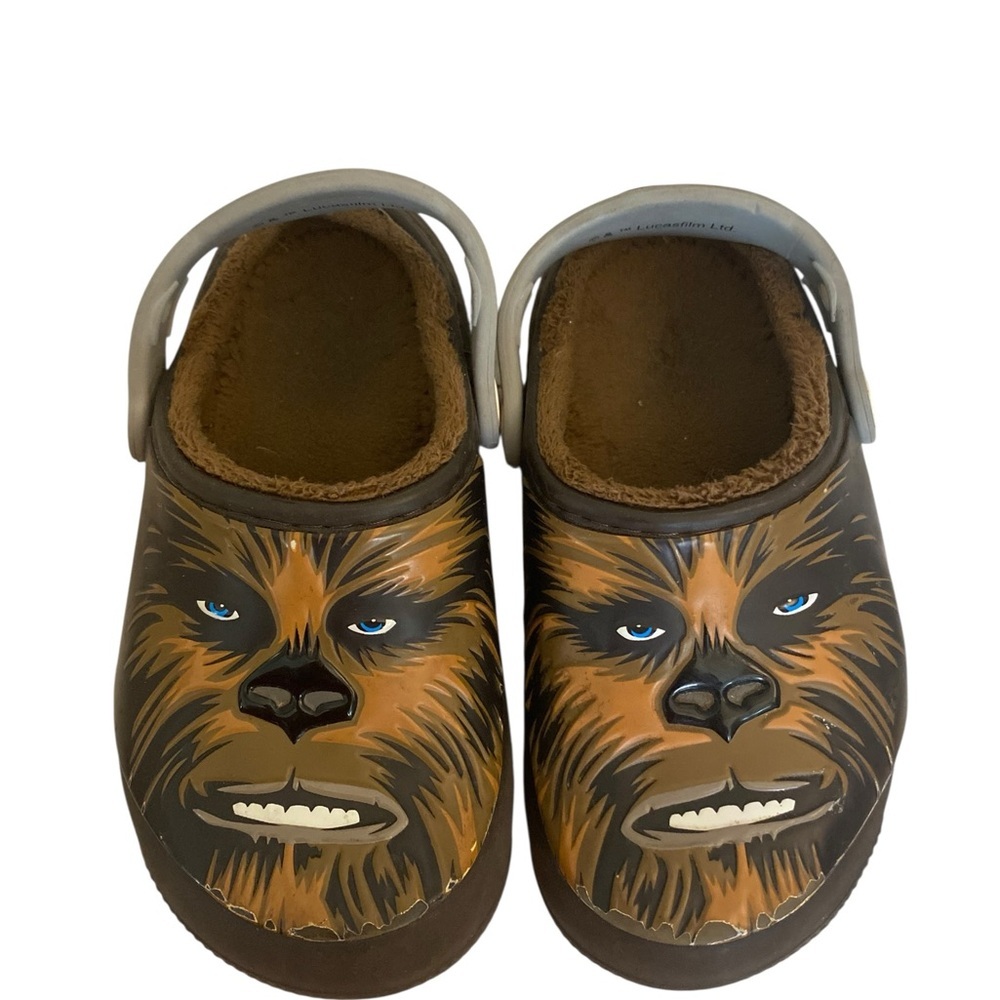 Star Wars Crocs Kids Fun Lab Lined Chewbacca Brown special-edition slip on done - Picture 4 of 9